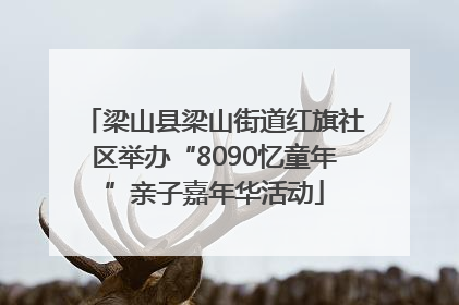 梁山县梁山街道红旗社区举办“8090忆童年”亲子嘉年华活动