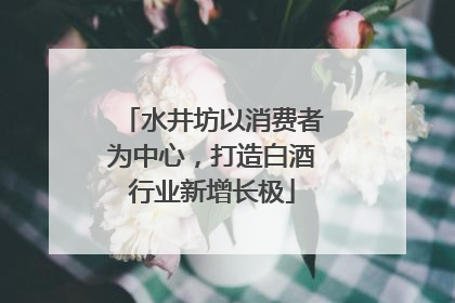 水井坊以消费者为中心，打造白酒行业新增长极