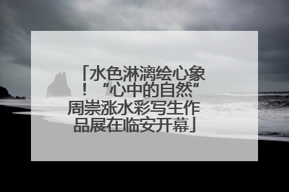 水色淋漓绘心象！“心中的自然”周崇涨水彩写生作品展在临安开幕