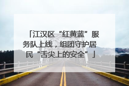 江汉区“红黄蓝”服务队上线，组团守护居民“舌尖上的安全”