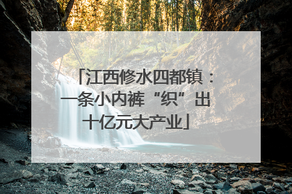 江西修水四都镇：一条小内裤“织”出十亿元大产业