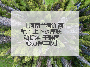 河南兰考许河镇：上下水库联动提灌 干群同心力保丰收