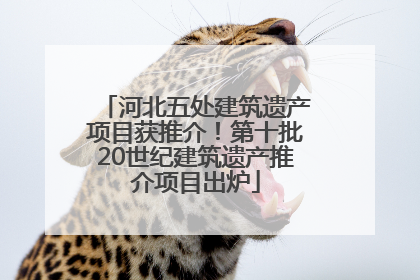 河北五处建筑遗产项目获推介！第十批20世纪建筑遗产推介项目出炉