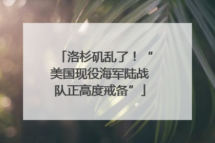 洛杉矶乱了！“美国现役海军陆战队正高度戒备”