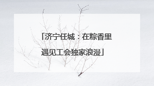 济宁任城：在粽香里遇见工会独家浪漫