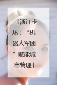 浙江玉环：“机器人军团”赋能城市管理
