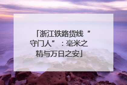 浙江铁路货线“守门人”：毫米之精与万日之安
