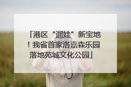 港区“遛娃”新宝地！我省首家洛嘉森乐园落地苑城文化公园