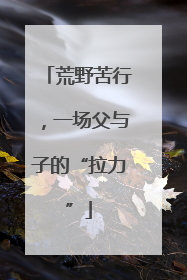 荒野苦行，一场父与子的“拉力”