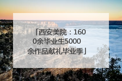 西安美院：1600余毕业生5000余作品献礼毕业季