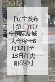 辽宁发布｜第二届辽宁国际友城大会将于6月12日至13日在沈阳举办