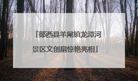 郧西县羊尾镇龙潭河景区文创扇惊艳亮相