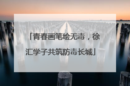 青春画笔绘无毒，徐汇学子共筑防毒长城
