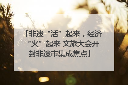非遗“活”起来，经济“火”起来 文旅大会开封非遗市集成焦点