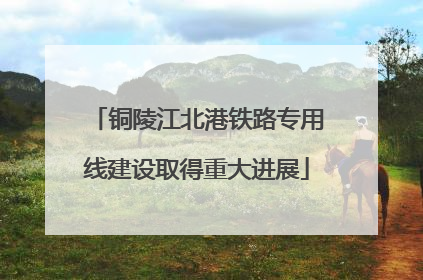 铜陵江北港铁路专用线建设取得重大进展