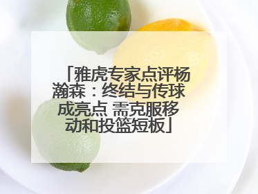 雅虎专家点评杨瀚森:终结与传球成亮点 需克服移动和投篮短板
