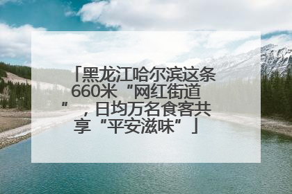 黑龙江哈尔滨这条660米“网红街道”，日均万名食客共享“平安滋味”