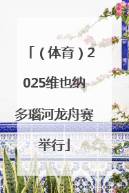 （体育）2025维也纳多瑙河龙舟赛举行