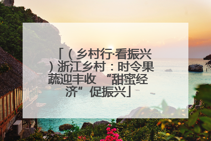 （乡村行·看振兴）浙江乡村：时令果蔬迎丰收 “甜蜜经济”促振兴