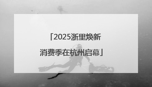 2025浙里焕新消费季在杭州启幕