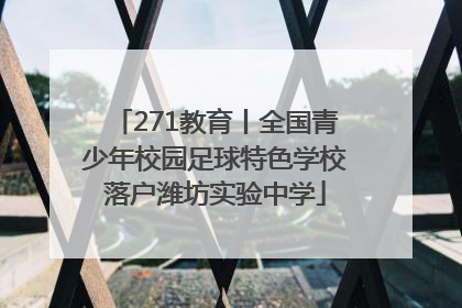 271教育丨全国青少年校园足球特色学校落户潍坊实验中学