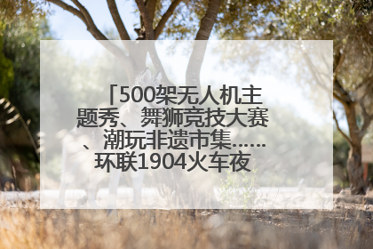 500架无人机主题秀、舞狮竞技大赛、潮玩非遗市集……环联1904火车夜市迎来两周年庆典