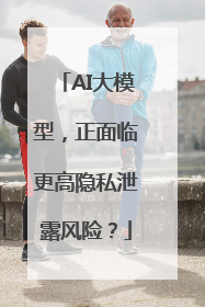 AI大模型，正面临更高隐私泄露风险？