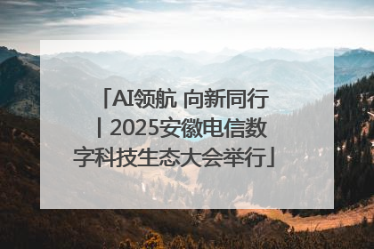 AI领航 向新同行丨2025安徽电信数字科技生态大会举行